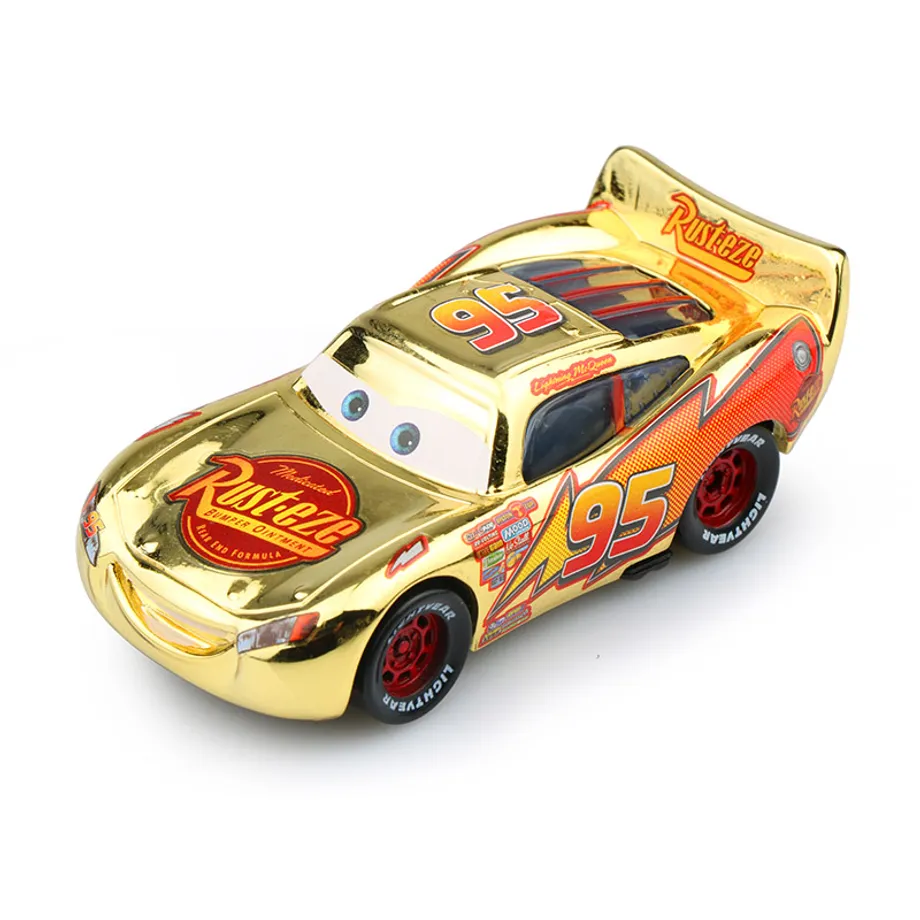 Dětské auto s motivem Cars 3 mcqueen-gold