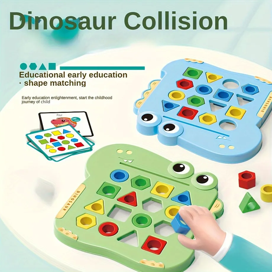 Montessori puzzle s dinosaury pro batolata (1-3 roky)