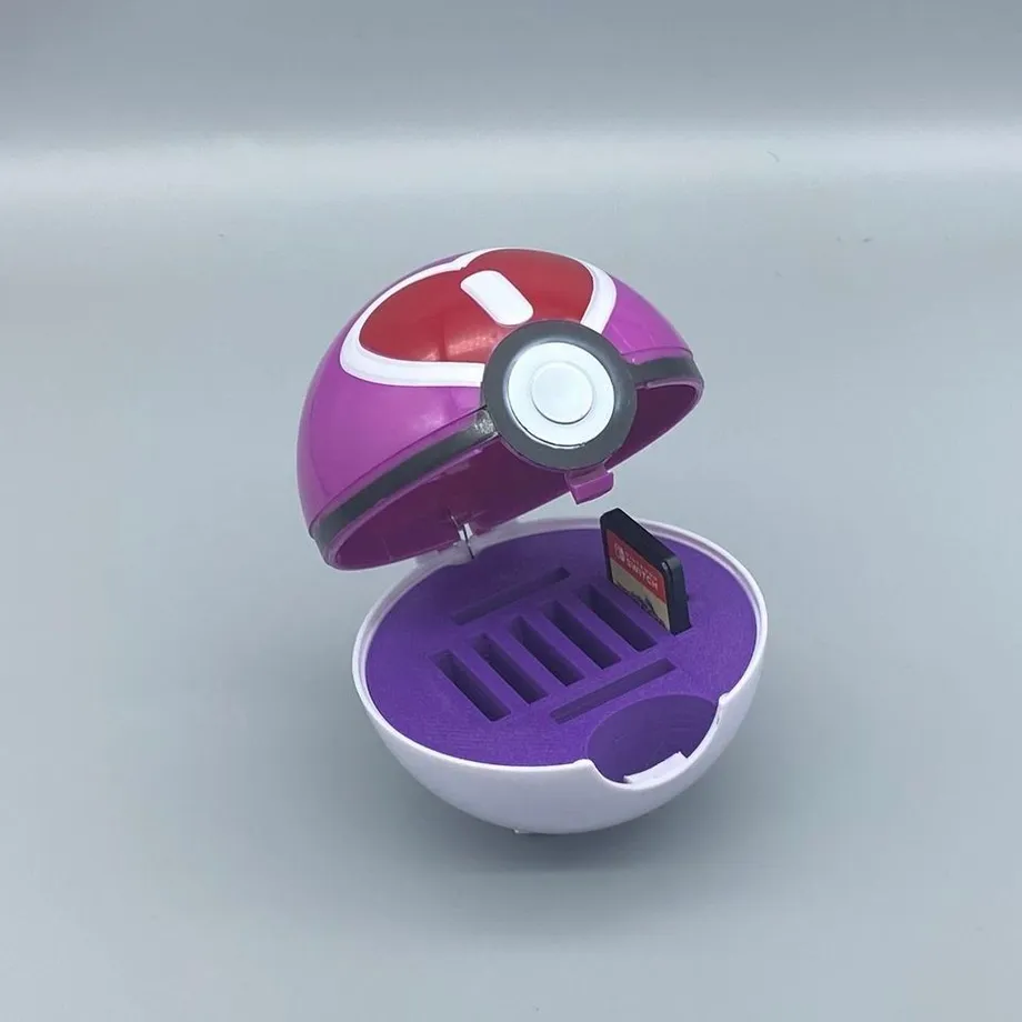 Přenosné Pokeball pouzdro na herní kartičky Nintendo Switch