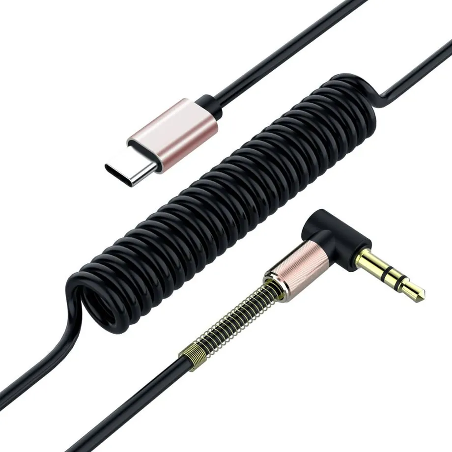 Flexibilní kabel AUX 3,5mm jack na USB-C