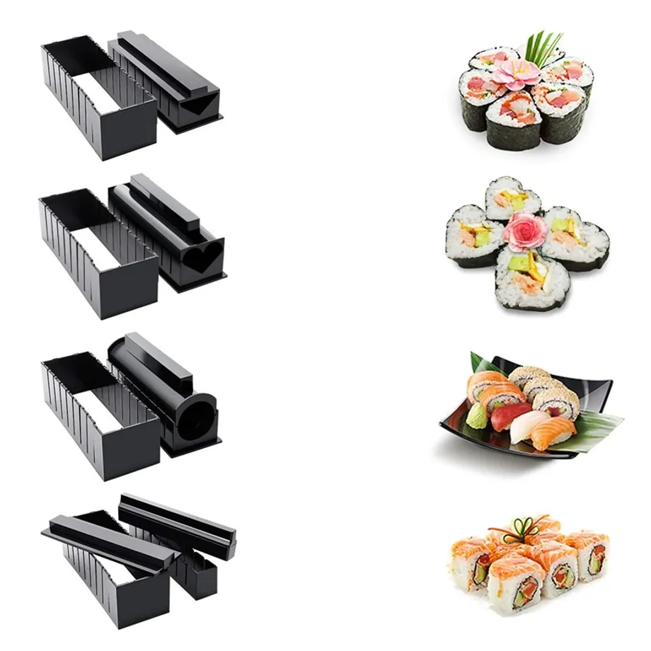 Kuchyňská sada forem na výrobu sushi - 10 ks