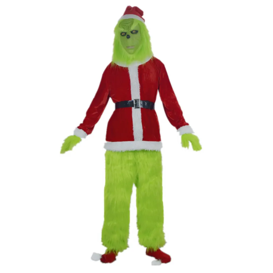 Trendy unisex cosplay kostým v provedení Grinch