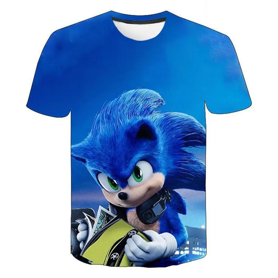 Cool tričko s krátkým rukávem pro chlapce s potiskem Sonic