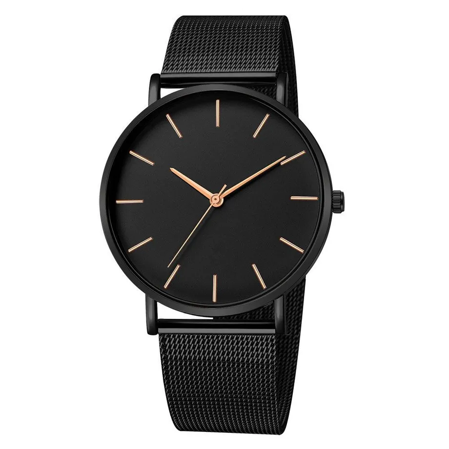 Dámské hodinky Stainless 03-Black-RoseGold