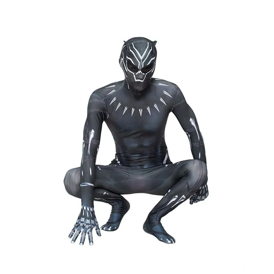 Dětský pohodlné halloweenský kostým - Black Panther