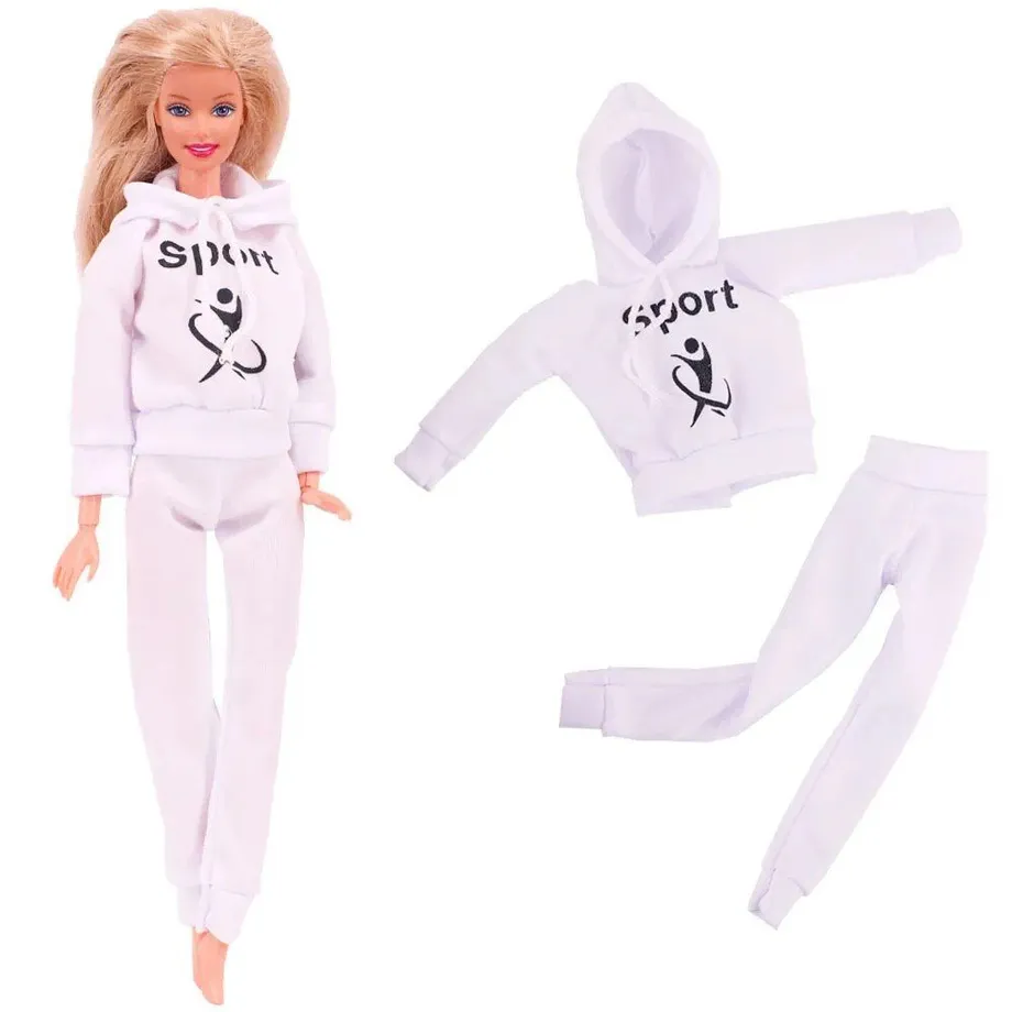 Sportovní a stylové módní šaty pro panenky Barbie