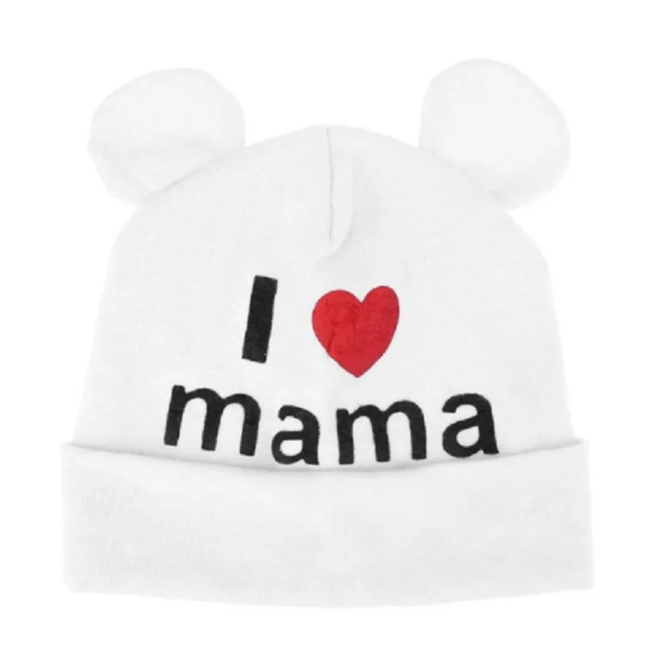 Dětská čepice s ušima I LOVE MAMA