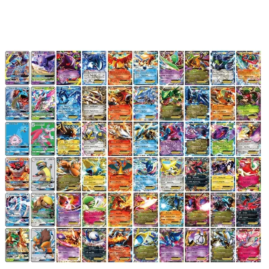 Sběratelské zářivé Pokémon kartičky - 20/50/60 ks