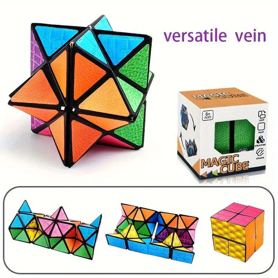 Nekonečně se měnící 3D magická kostka - geometrická hlavolamovka pro bystré mysli