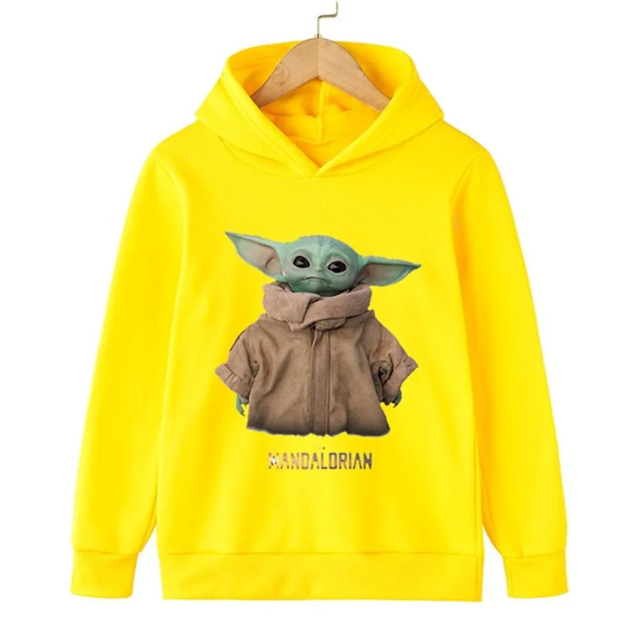 Dětská trendy klokánková mikina Baby Yoda