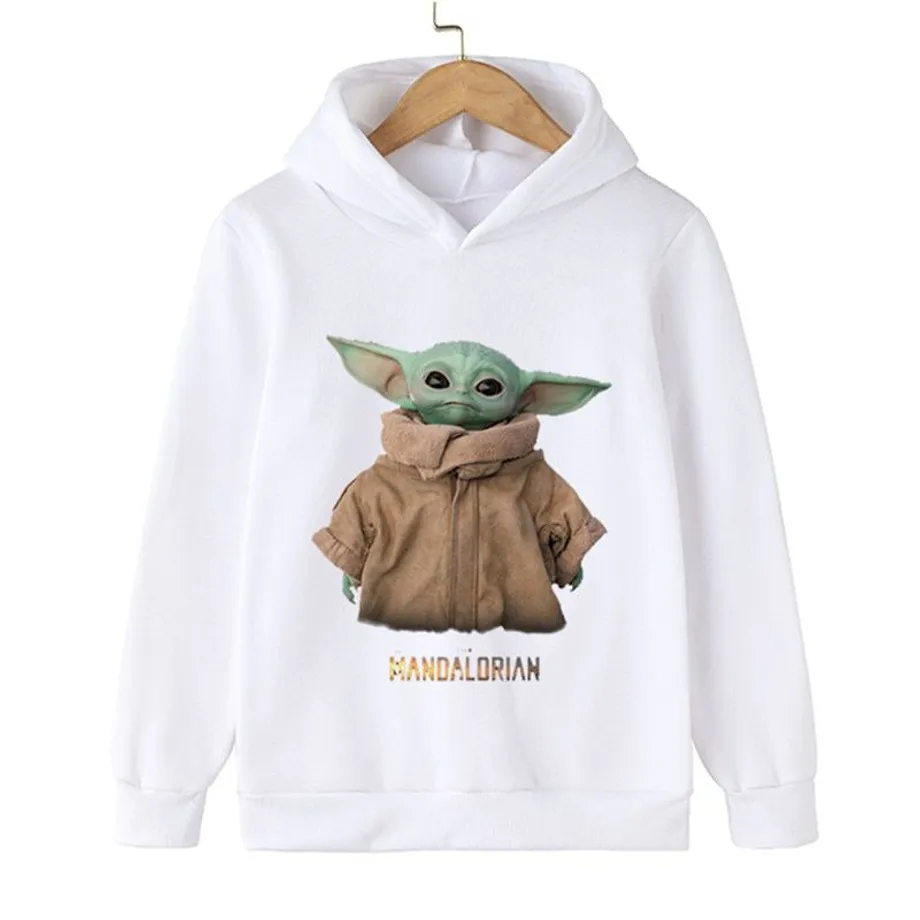 Dětská trendy klokánková mikina Baby Yoda