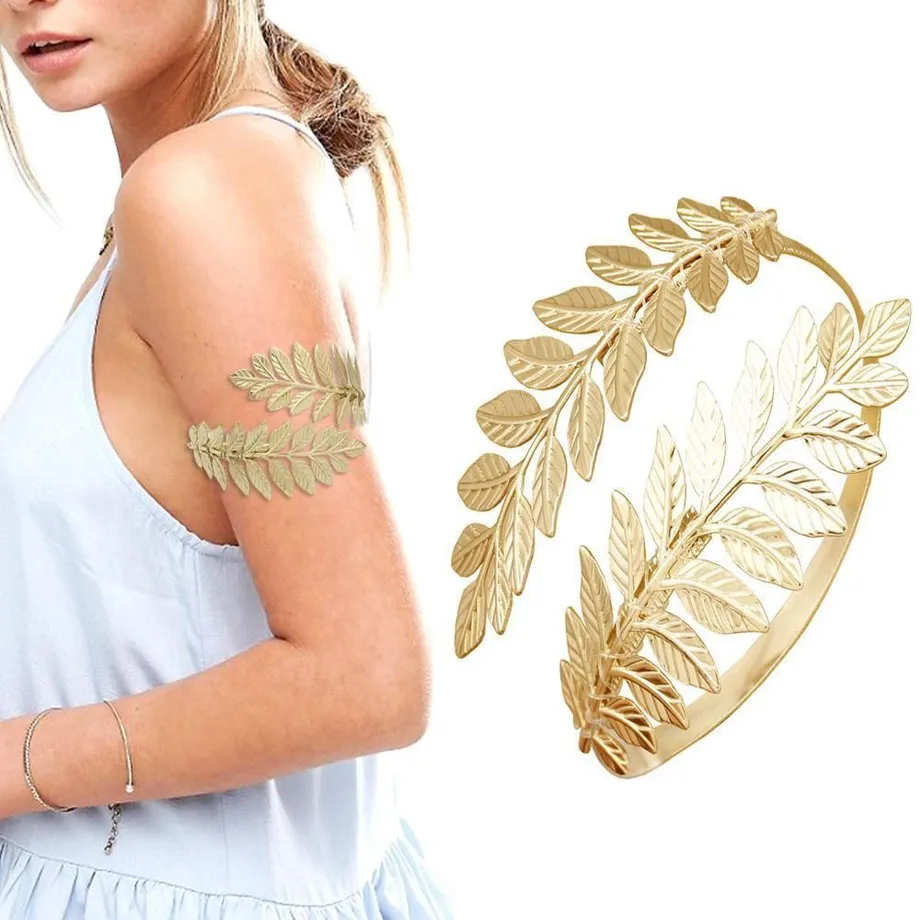 Řecko-římský náramek Laurel Leaf Armband Upper Arm Cuff