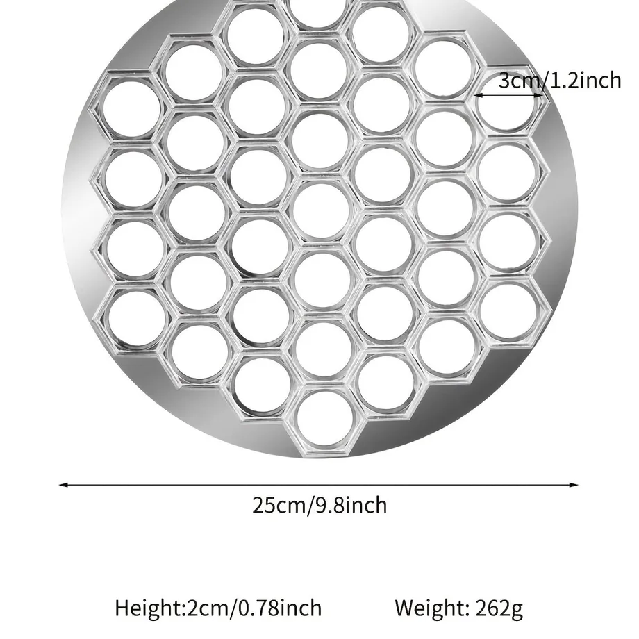 1ks Stříbrný tvořítko na ravioli - 37 otvorů pro snadné a lahodné domácí knedlíčky