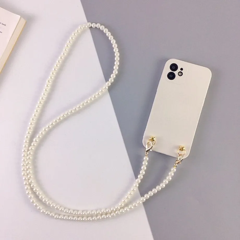 Krásné perličkové crossbody pouzdro na iPhone