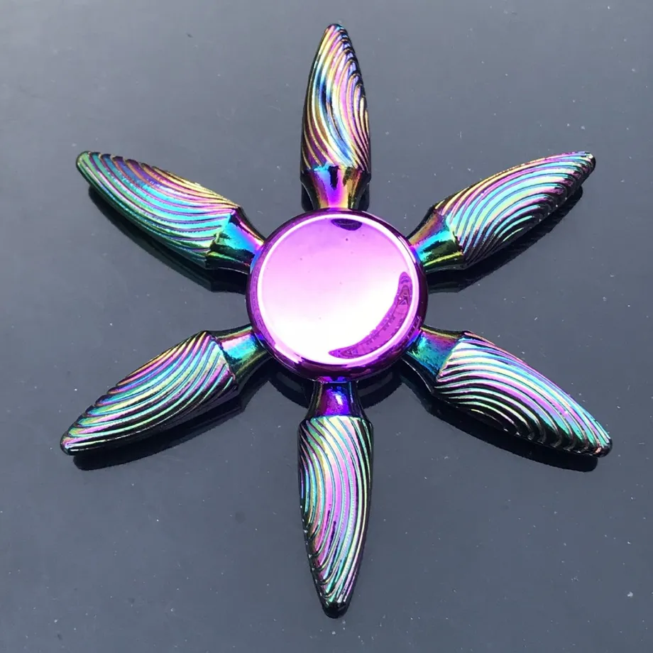 Duhový fidget spinner E64