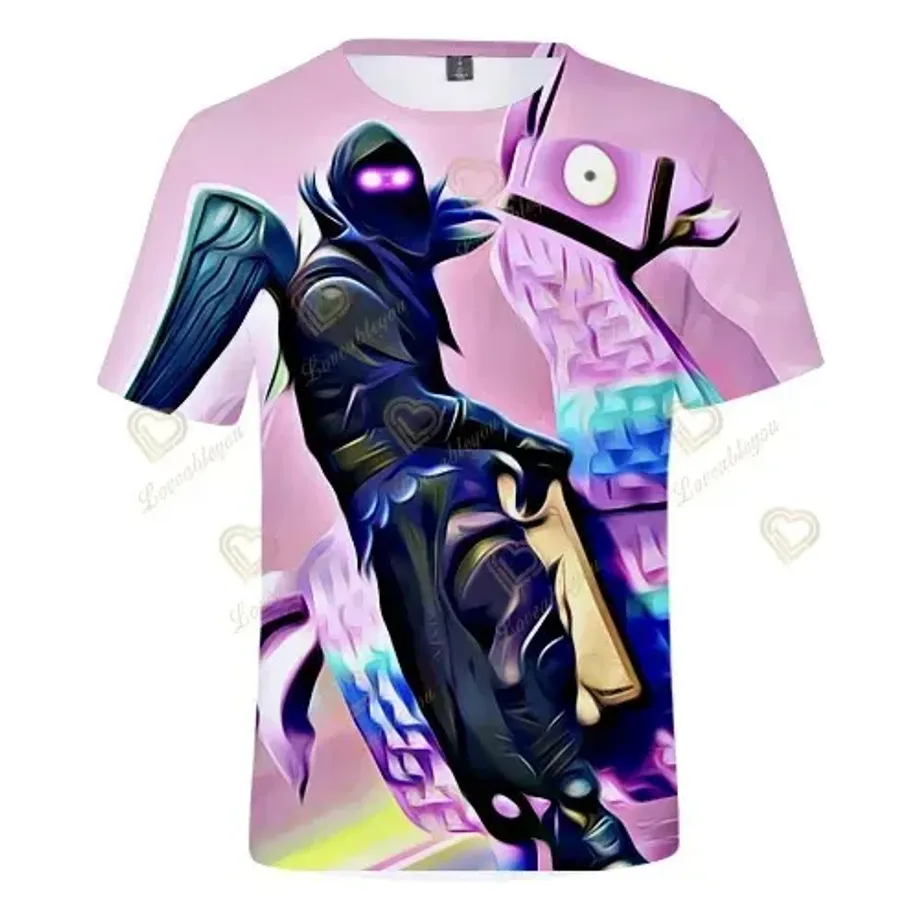 Stylové unisex tričko s krátkým rukávem a různými motivy z oblíbené hry Fortnite