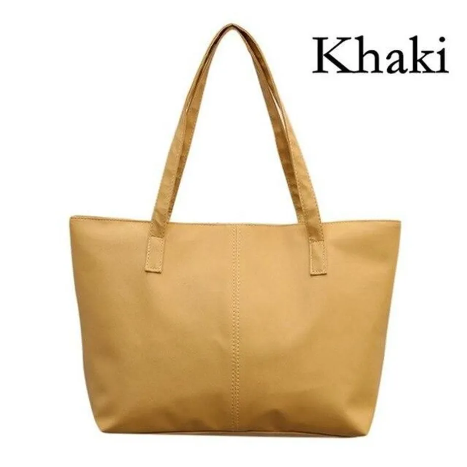 Elegantní dámská kabelka khaki 30cm