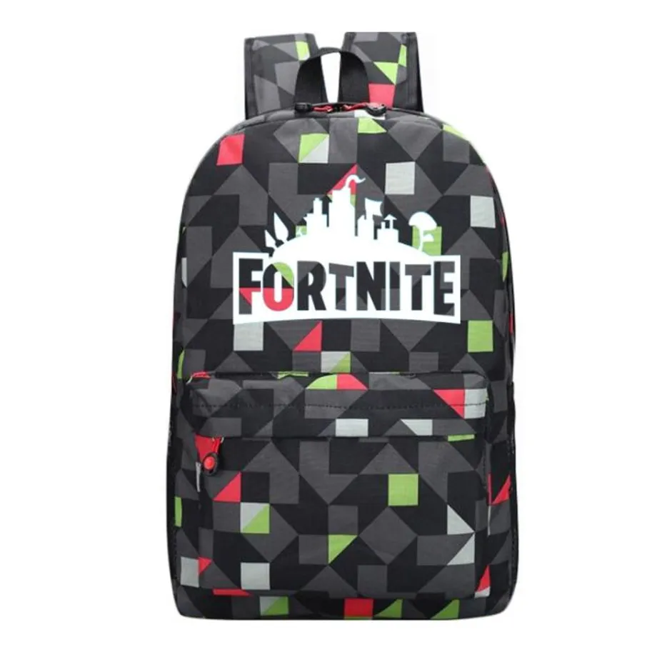 Světelný školní batoh s cool potiskem Fortnite