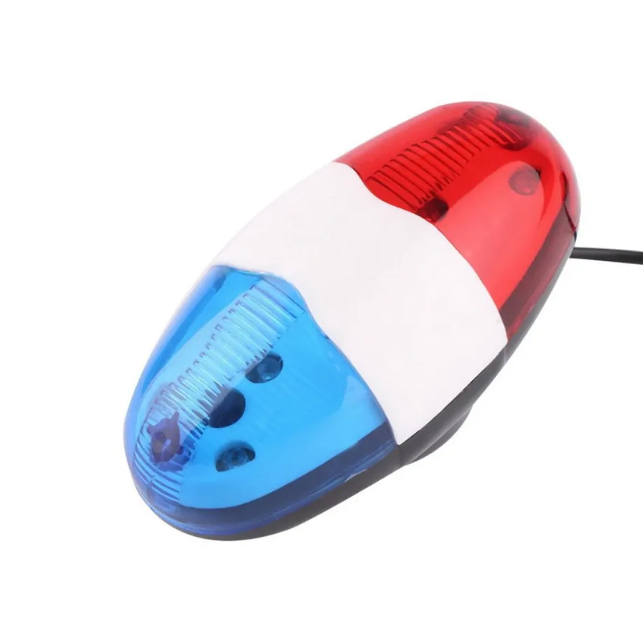 Cyklistický alarm POLICE, 6 LED diod