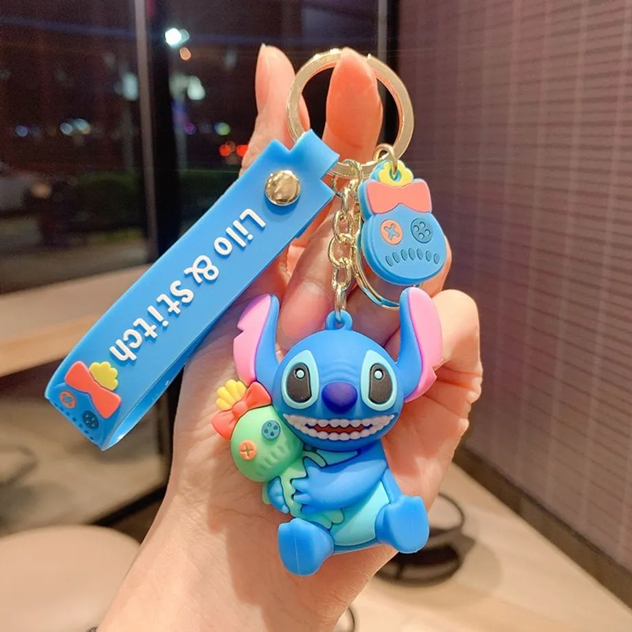 Roztomilý silikonový přívěsek Stitch