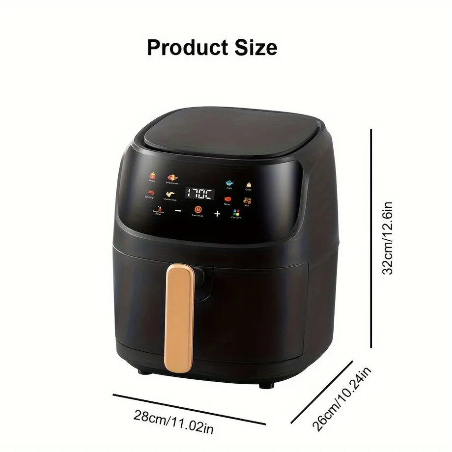 8v1 Air Fryer s LED digitálním dotykovým displejem