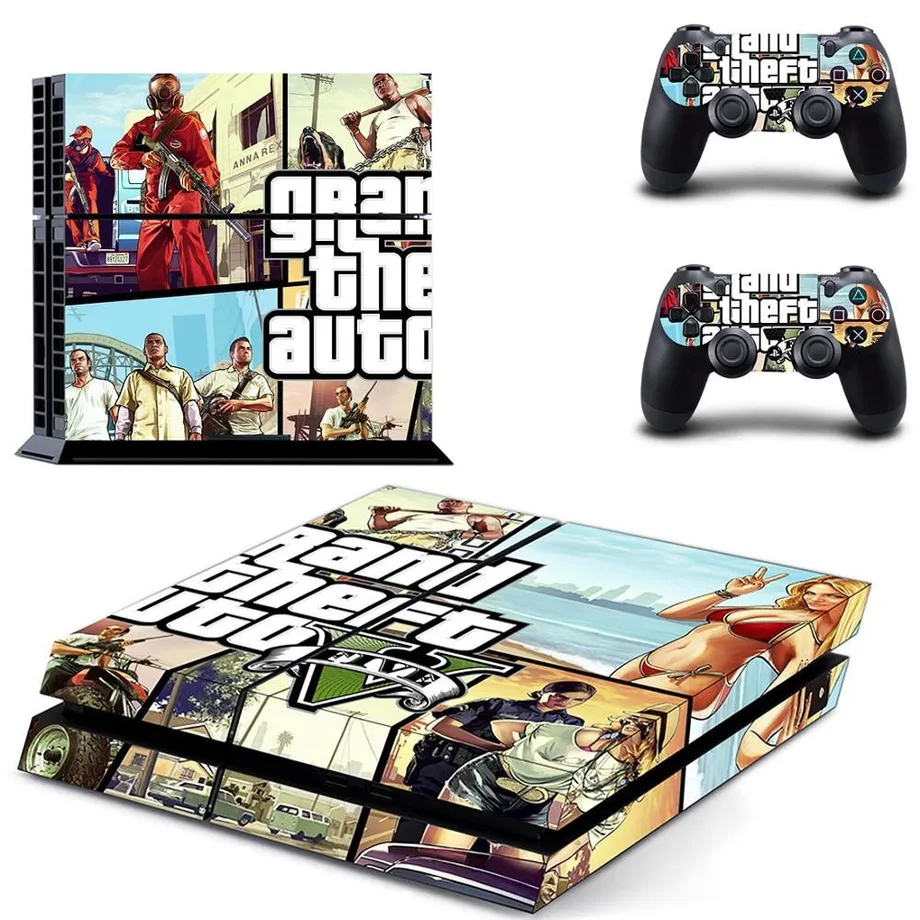 Samolepicí ochranný kryt na herní ovladače s motivem Grand Theft Auto