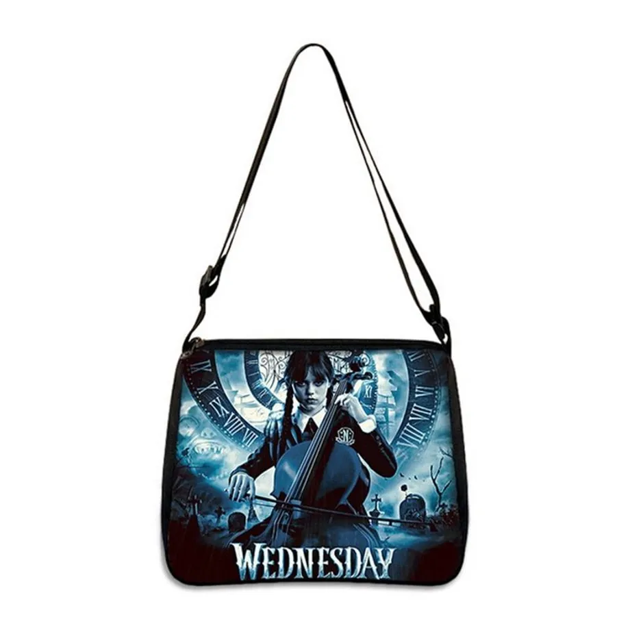 Unisex crossbody taška s motivy z oblíbeného seriálu Wednesday