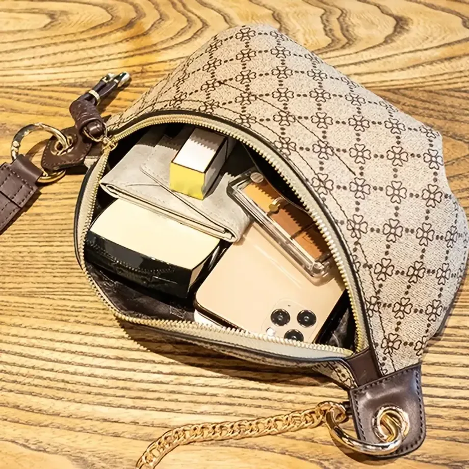 Geo Pattern Fanny Pack, elegantní přední taška na zip Univerzální taška na hrudník