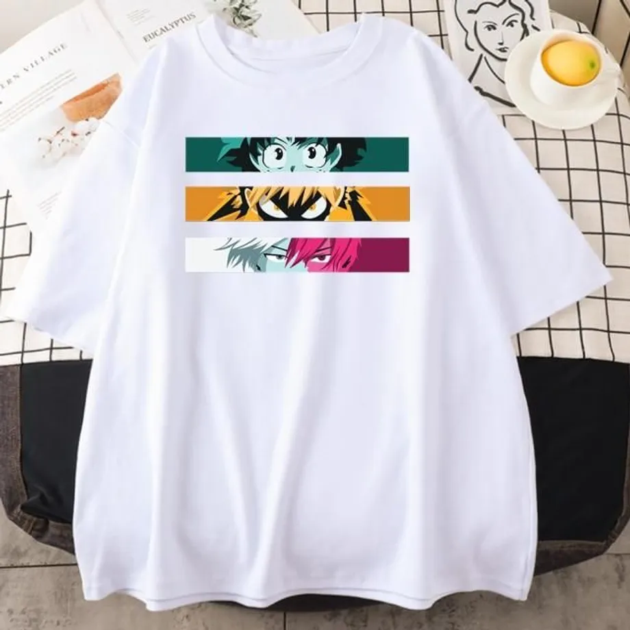 Dámské anime tričko My Hero Academia white-3 xl