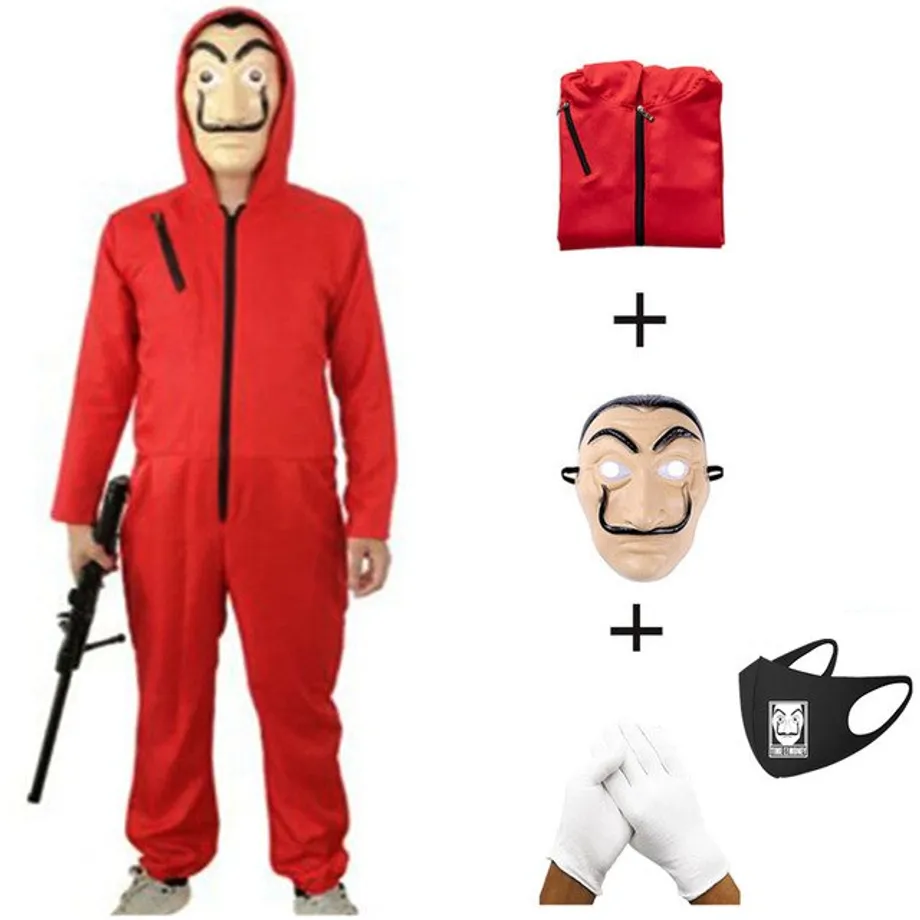 Unisex luxusní kostým La Casa De Papel 10 xl