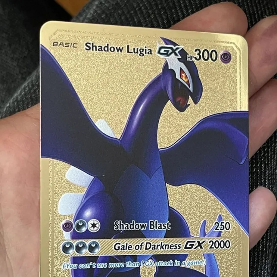 Sběratelská karta pokémon - kovové provedení