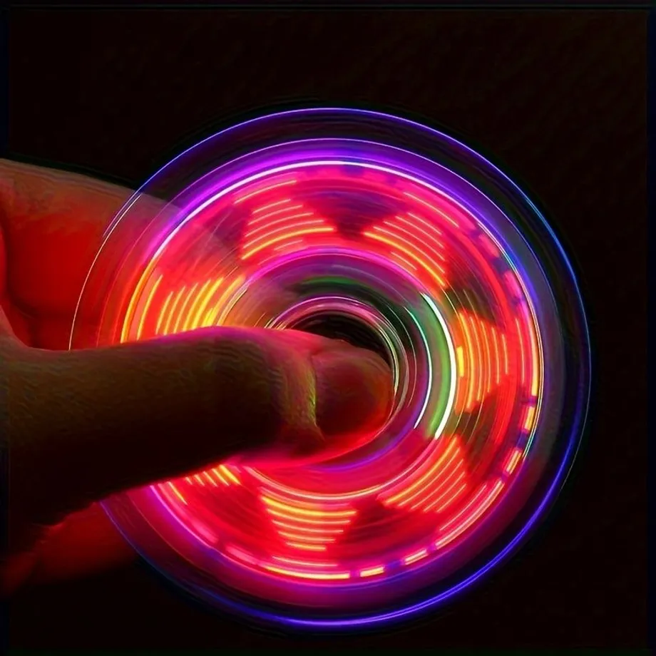 Barevný LED Fidget Spinner - Hvězda klidu pro malé šampiony