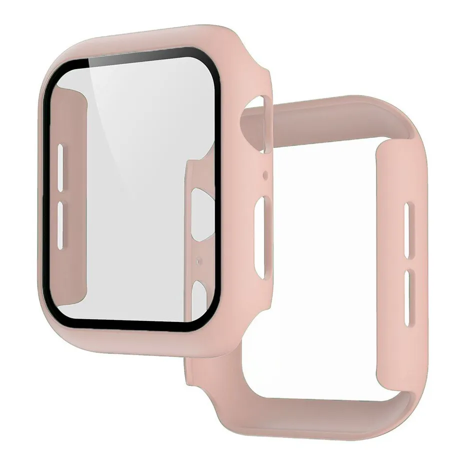 Silikonové pouzdro a tvrzené sklo na Apple watch