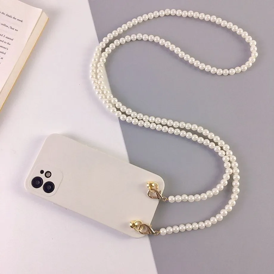 Krásné perličkové crossbody pouzdro na iPhone