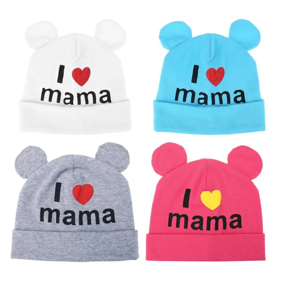 Dětská čepice s ušima I LOVE MAMA