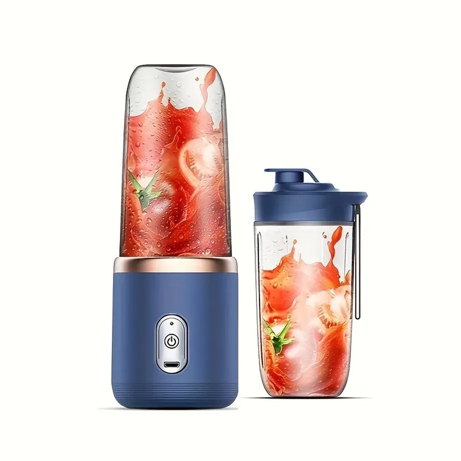 Kompaktní USB Mixér s 6 Čepelemi - Ideální pro Smoothie, Sekání Ledů a Další