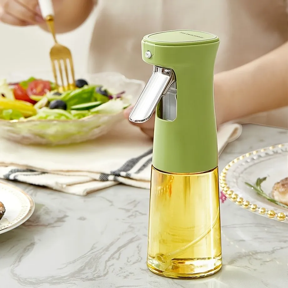 Luxusní skleněný sprej na olivový olej a vinaigrette (100 ml) - zdravé vaření bez zbytečného tuku