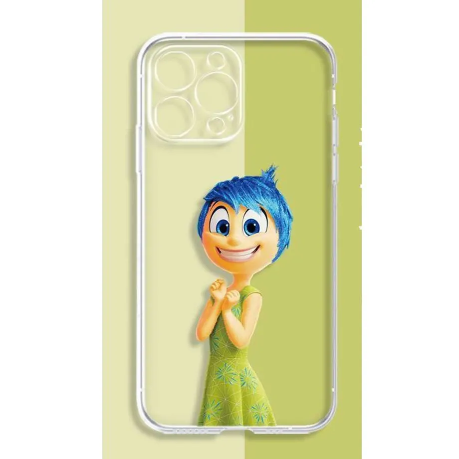 Transparentní kryt na telefony iPhone s motivy postav z pohádky V hlavě 2 - Inside Out 2