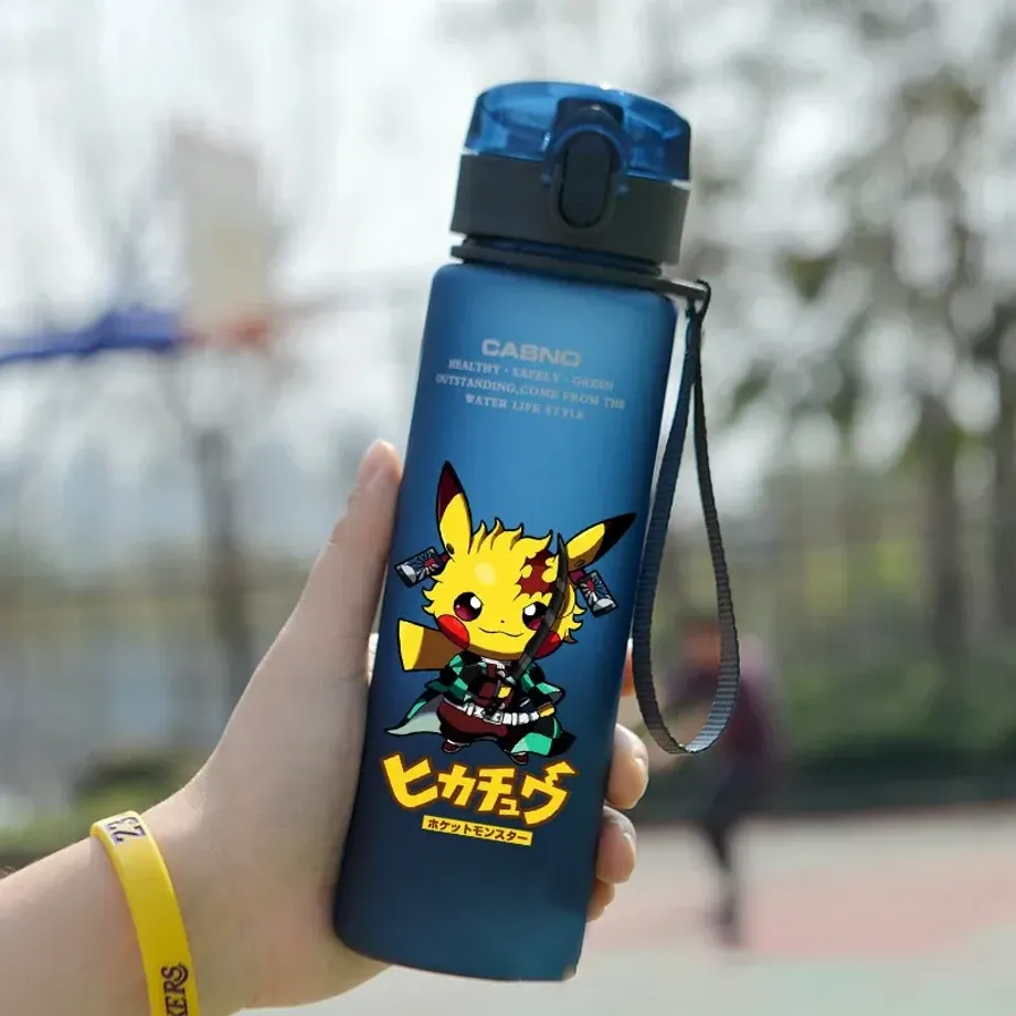 Stylová dětská sportovní láhev na vodu s motivy oblíbených Pokémon