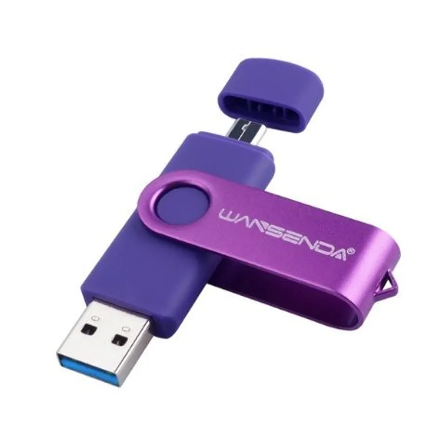 USB flash disk 2 v 1 - 16 GB - 128 GB - 6 barev nachova 32gb