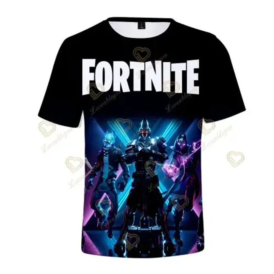 Stylové unisex tričko s krátkým rukávem a různými motivy z oblíbené hry Fortnite