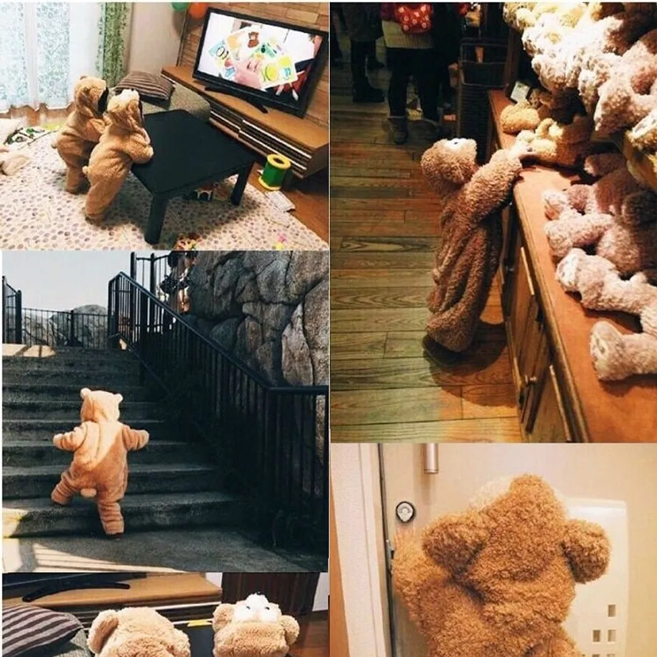 Zimní dupačky s oušky pro chlapečky i holčičky Teddy