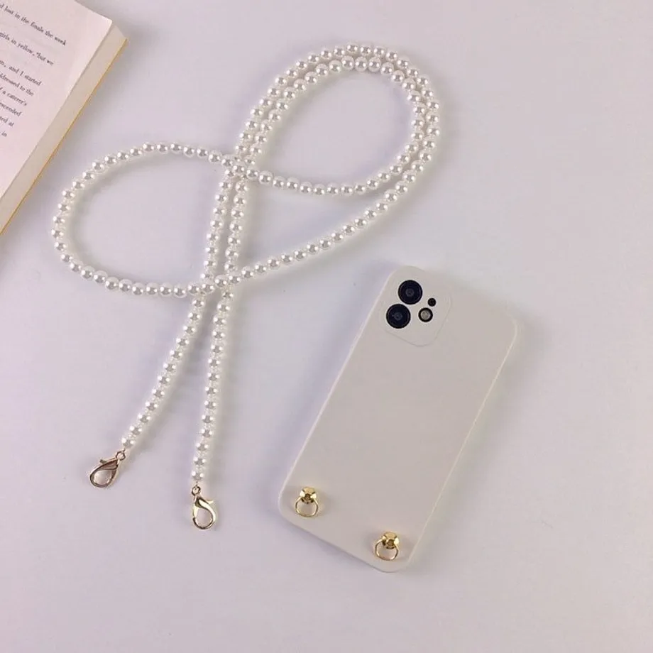 Krásné perličkové crossbody pouzdro na iPhone