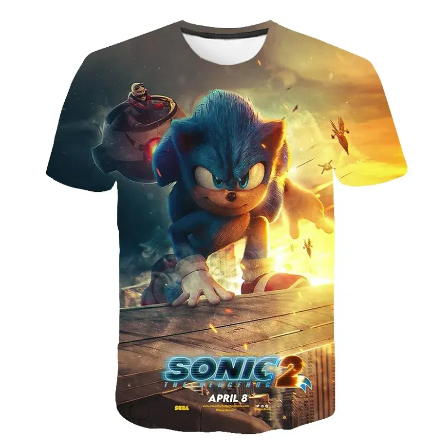 Dětské triko s potiskem různých motivů ježka Sonic