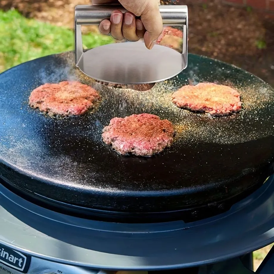 1ks Masivní Burgerovač z Nerezové Oceli