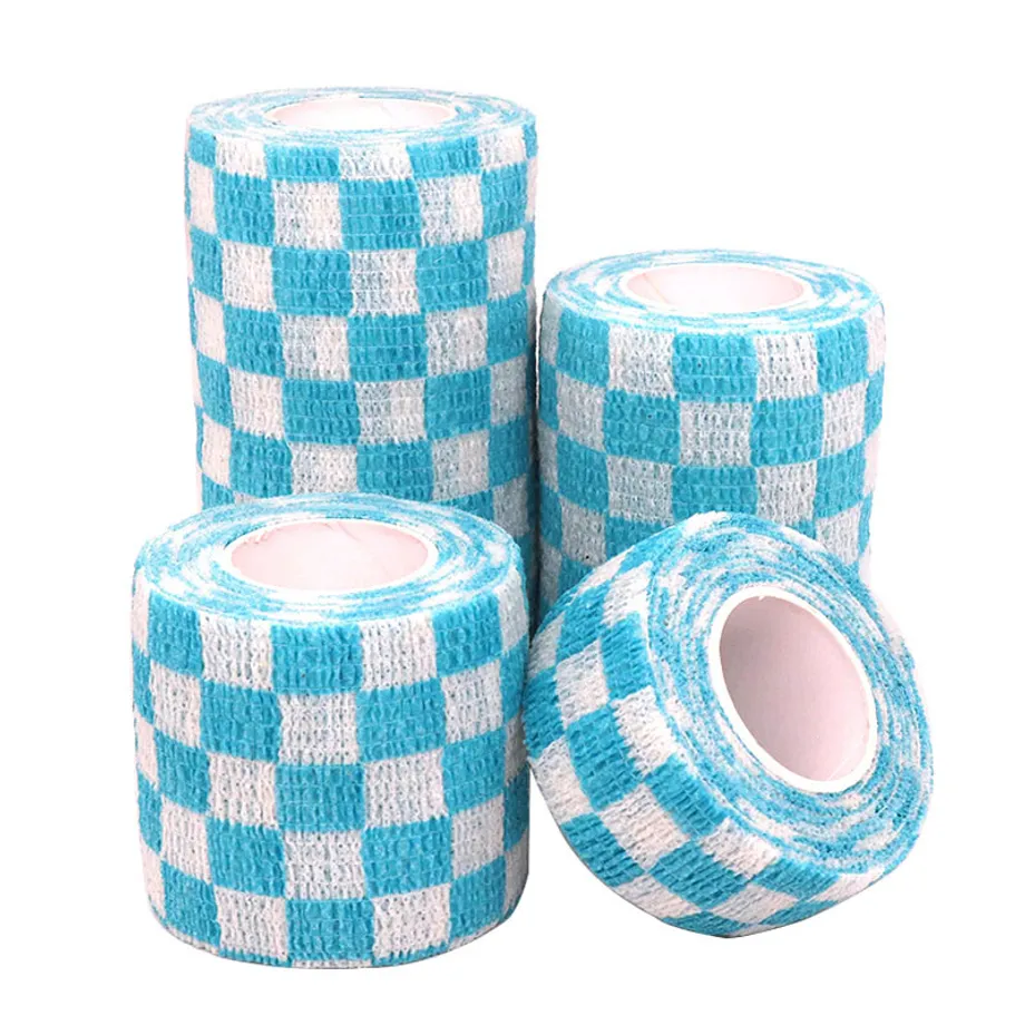 Samolepicí potištěná elastická bandáž 6-blue-square l