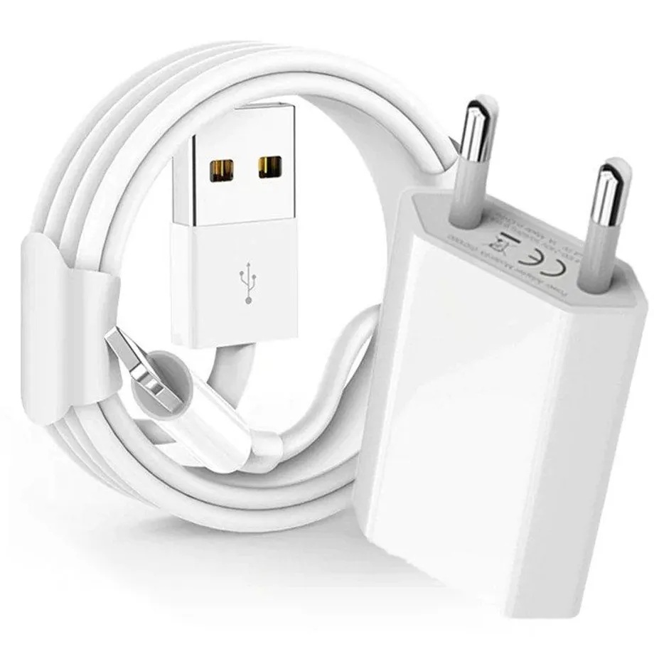 Nabíjecí sada adaptér + USB kabel pro iPhone, délka 1/2/3 metry