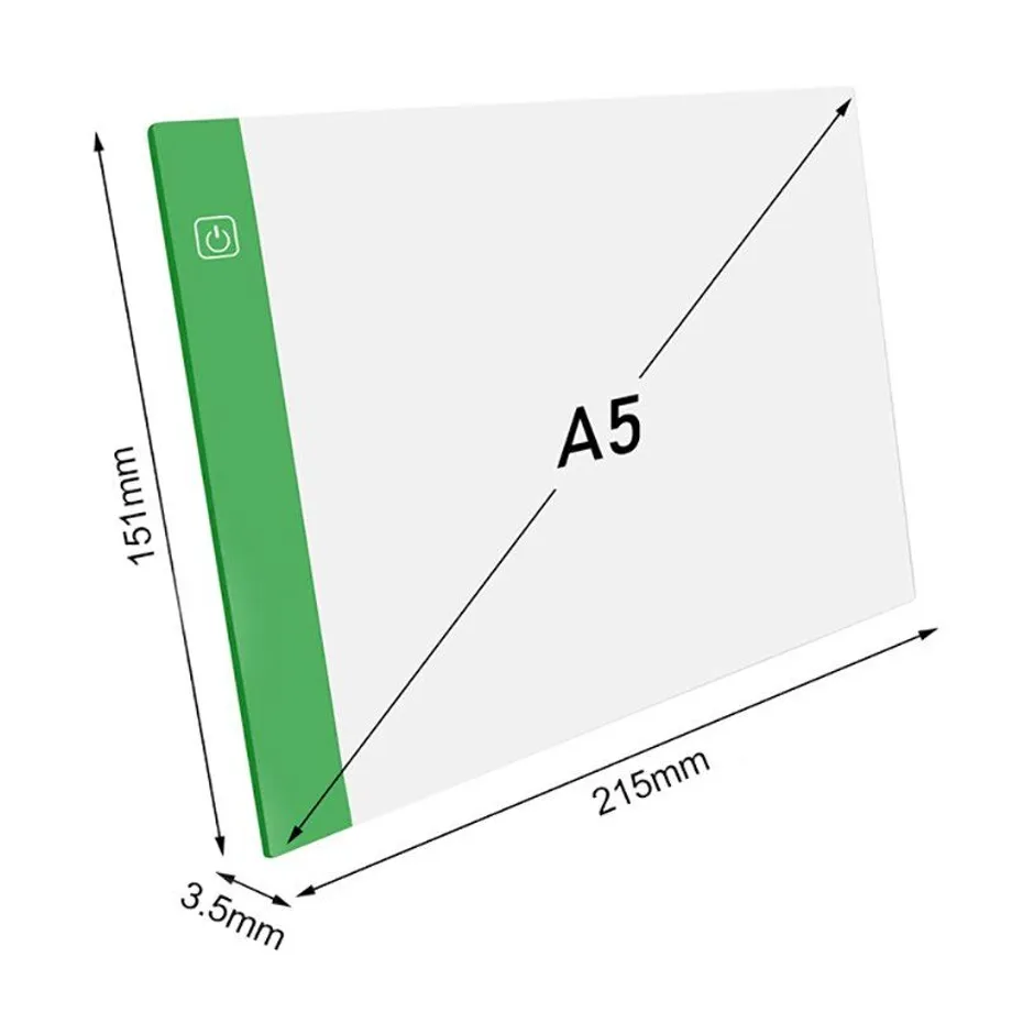 Vysoce tenká USB umělecká světelná podložka na kreslení A5