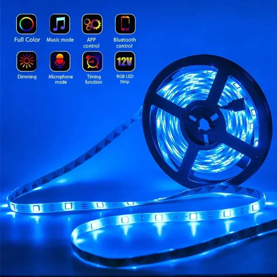 USB LED páskové světlo Bluetooth