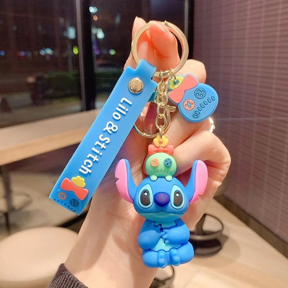 Roztomilý silikonový přívěsek Stitch